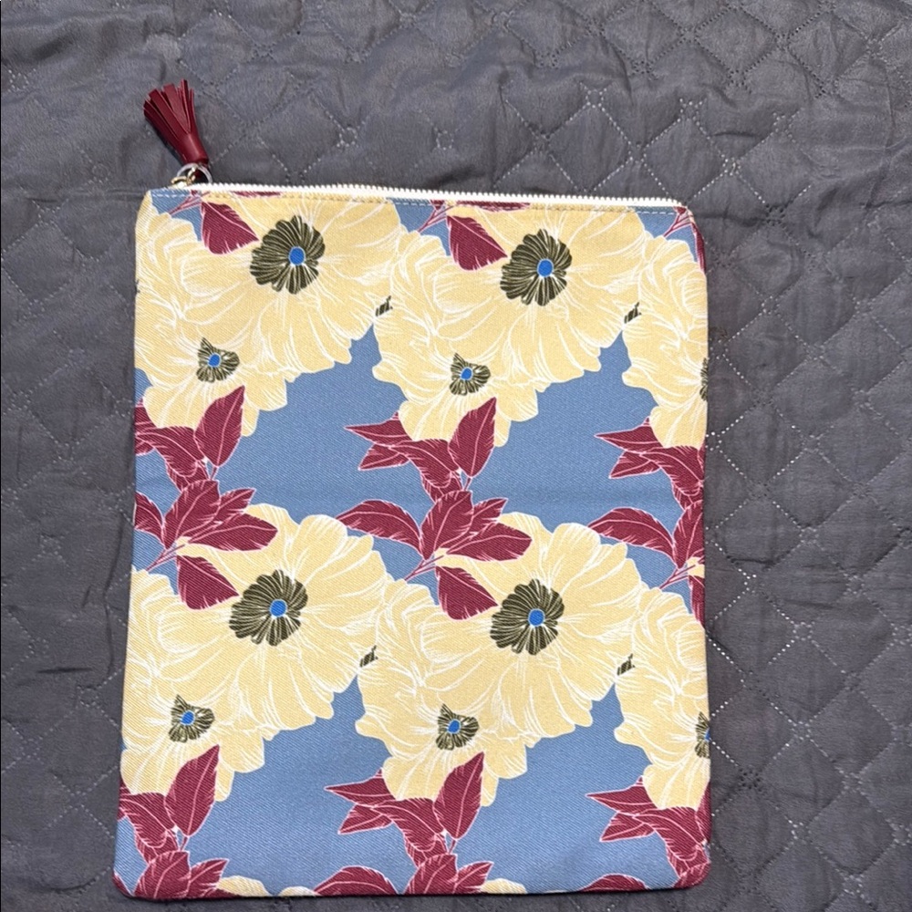 Rachel Pally Blue and Yellow Floral Clutch